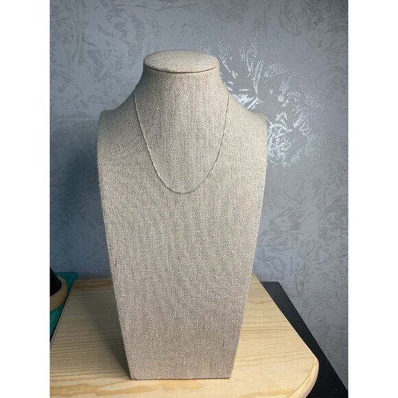 14" Silver 925 Box Chain Necklace Delegate Simple Classy - Picture 3 of 7